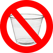 No cups at aid stations